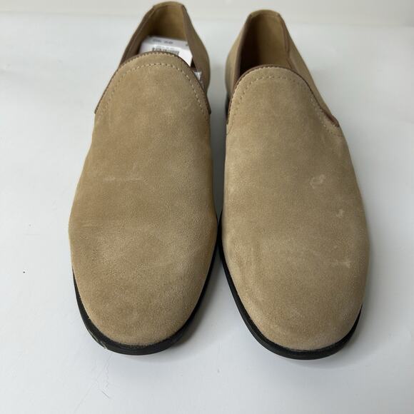 Zara Man Shoes Mens Size 42 US 9 Beige Tan Suede Slip On Loafers Career Dressy main image 6